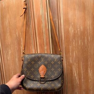Louis Vuitton Tan and Brown Monogram Crossbody Bag